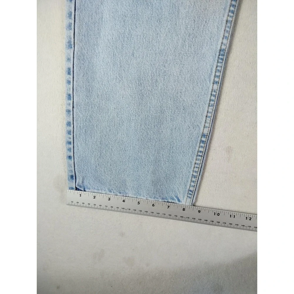Vintage Levis 505 Jeans‎ Mens 40x30 Light Wash Blue Straight Leg USA Denim